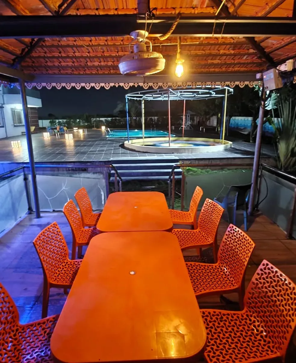 Rain dance lounge at Waje Farm House